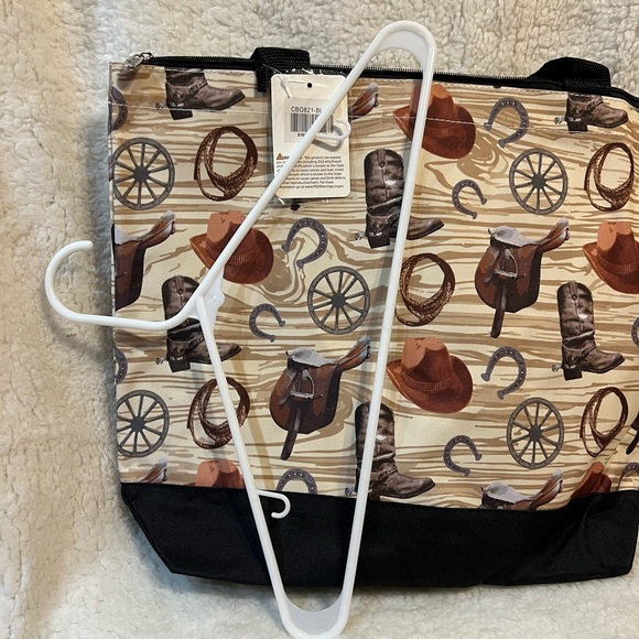 Western Themed Tote Bag - Black and Brown - Picture 6 of 6